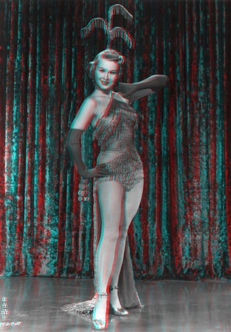 Virginia Mayo Showgirl Red Blue Anaglyph 3d By 3dpinup On