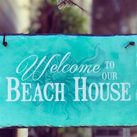 Welcome To Our Beach House Beach House Sign Personalized Etsy