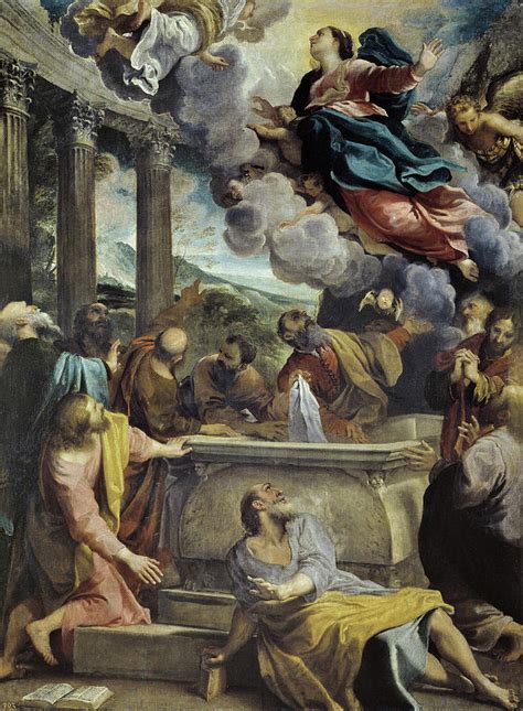 The Assumption Of The Virgin Painting By Annibale Carracci Fine Art