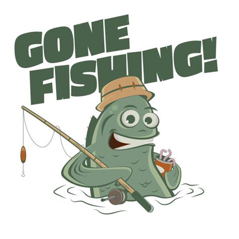 Funny Fishing Illustrations Royalty Free Vector Graphics And Clip Art
