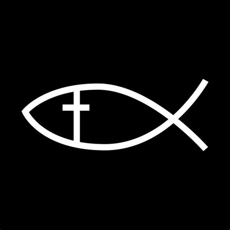 Ichthys Ichtus Fish Christian Symbol Christian Tapestry Teepublic