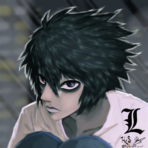 Madamwar Anime Death Note L Fanart