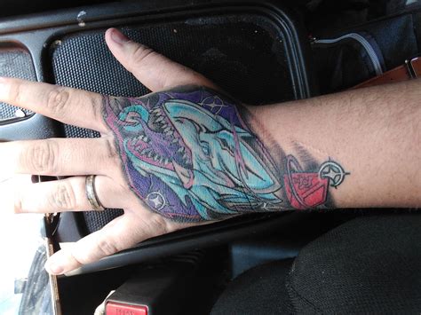 My Freshly Finished Blue Eyes White Dragon Tattoo Done At Epic Ink In