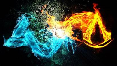 Cool Fire Backgrounds Water 4k Gaming Wallpapers