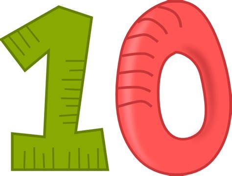 Number 10 Clipart