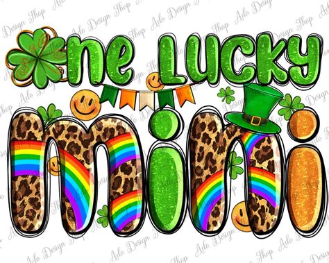 One Lucky Mini Png Sublimation Design Download Lucky Mini Etsy