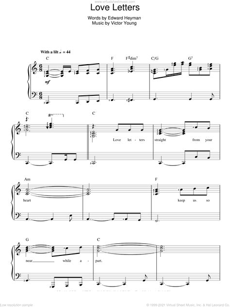 Noteflight is an online music writing application that lets you create, view, print and hear professional quality music notation right in your web browser. Lester - Love Letters sheet music for voice and piano PDF