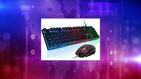 Flagpower Gaming Keyboard And Mouse Combo 3 Colors Changeable Backlit