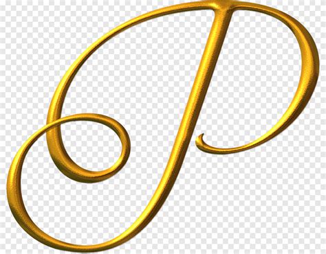 Gold P Illustration Letter Alphabet Font Letras Number Material Png