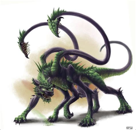 Half Dragon Displacer Beast By Spipes On Deviantart Nice I Want To