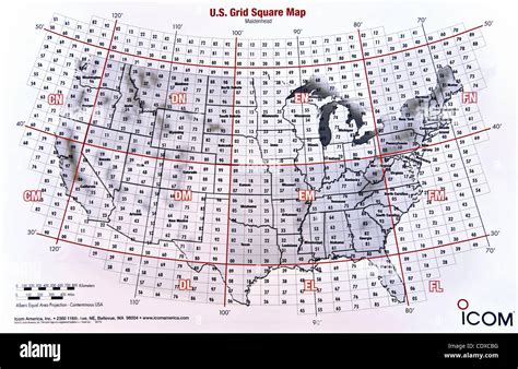 Sept 09 2011 Torrance California Usa A Ham Radio Grid Map Of