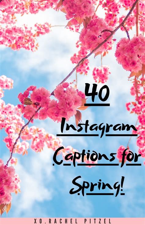 40 Instagram Captions For Spring Artofit