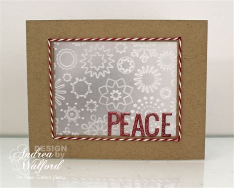 Wishing You Peace Love And Joy Video Tutorial Paper Crafters Library