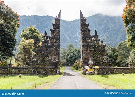 Gates Of Balinese Hindu Temple Pura Puseh Desa Batuan Stock Photography