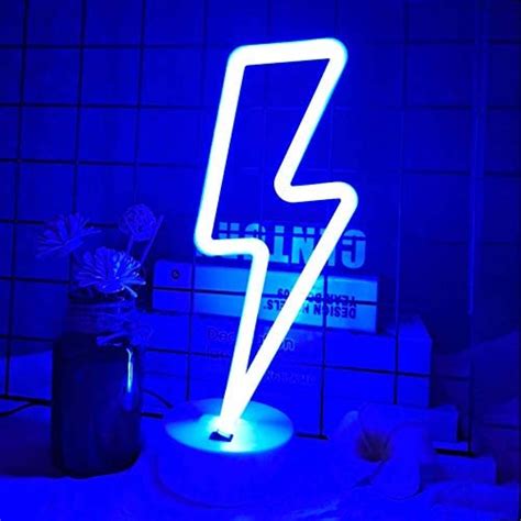 Vifulin Blue Lighting Led Lights For Bedroom Neon Signs For Wall Decor