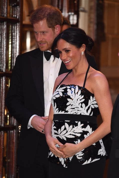 Black And White Gown Celebrity Gossip Meghan Markle
