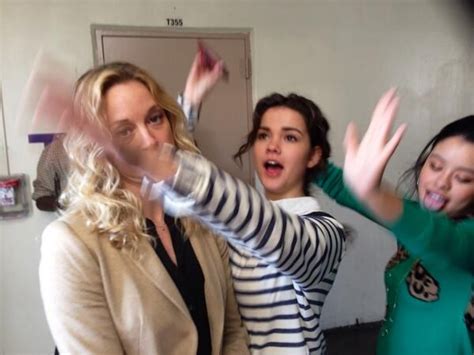 Maia Mitchell And Cierra Ramirez Twerkin It With Teri Polo On The Set Of The Fosters Haha