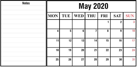 Free May 2020 Calendar Printable Best Printable Calendar