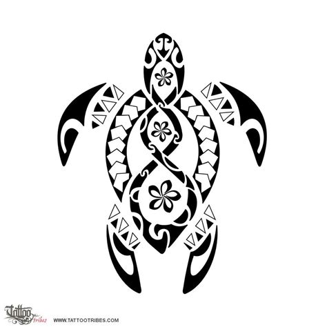 Tribal Turtle Tattoos Samoan Half Sleeve Pacific Island Upper Arm