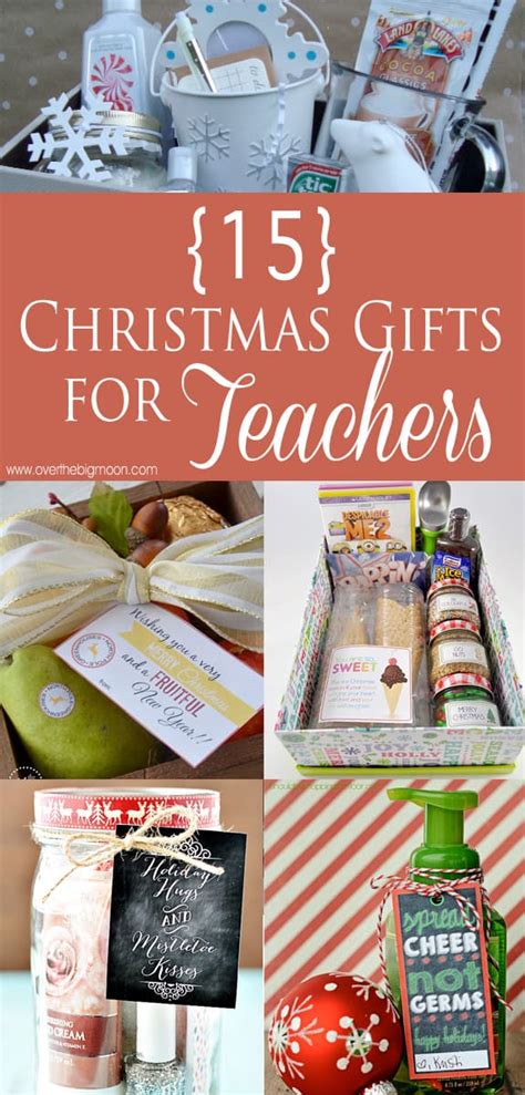 Are you almost done student teaching? 15 Easy Christmas Gifts For Teachers - Over The Big Moon