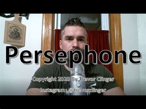 Pergola spelling and the sound of letter pronunciations. How To Pronounce Persephone - YouTube