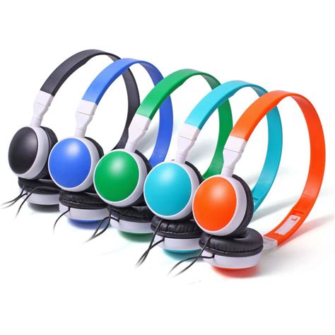 Kids Headphones Classroom Bulk 25 Pack School Multi Colors Headsets