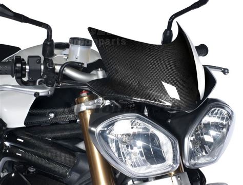 Motorcycle specifications, reviews, road tests. Carbon Ilmberger Windschild Triumph Speed Triple 1050