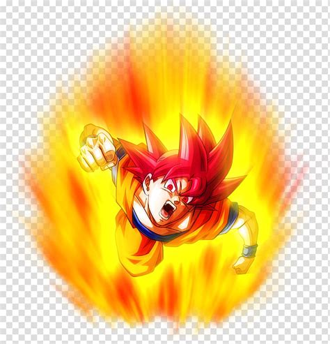 Super Saiyan God Goku Aura Transparent Background Png Clipart Hiclipart