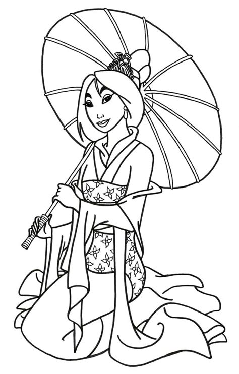 This bible coloring page design belongs to these categories: Mulan Disney Free printable coloring pages - Colorpages.org