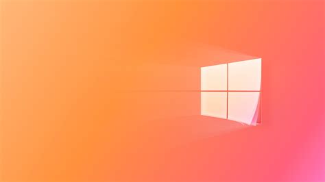Windows 10 Microsoft Logo Orange 4k Hd Technology