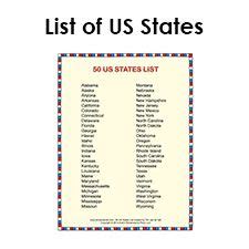 > list of all 50 states and capitals usa alphabetical. List of States in Alphabetical Order | Geography ...