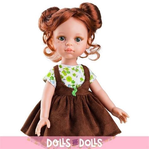 Paola Reina Doll Cm Las Amigas Cristi With Brown Dress Dolls