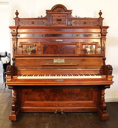 Ehret Upright Piano For Sale With An Ornately Carved Renaissance Style