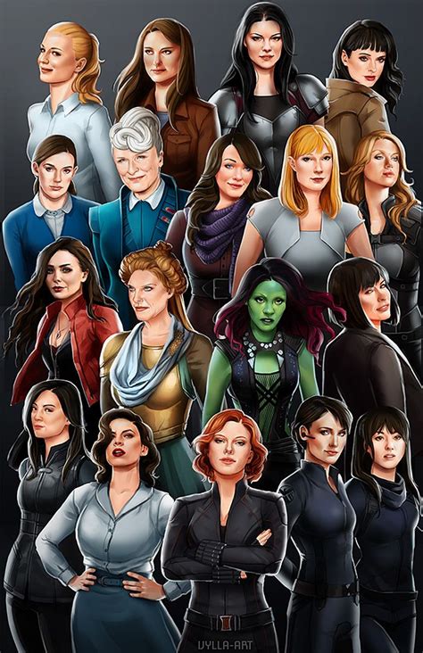 She initially assists the promising heroes on their mission to save the. Women of the Marvel Cinematic Universe Poster http ...