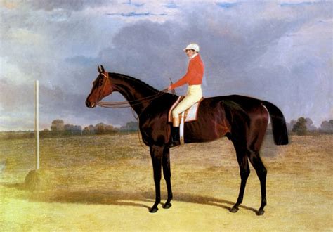 A Dark Bay Racehorse With Patrick Connolly Up — John Frederick Herring