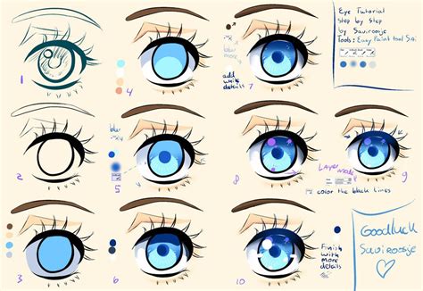 How To Shade Anime Eyes
