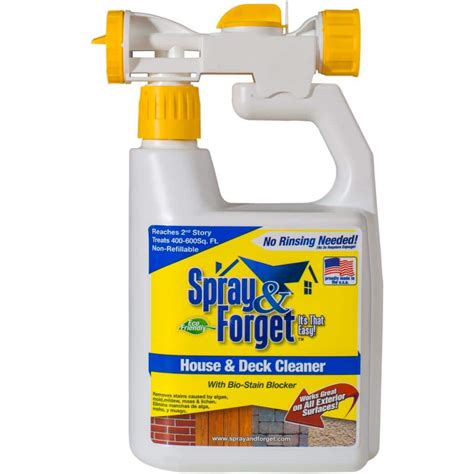 Spray & Forget 32 oz. House and Deck Cleaner, Outdoor Mold Remover