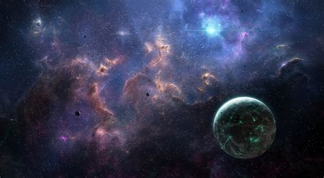 Download 1960x1080 Galaxy Planet Space Nebula Stars