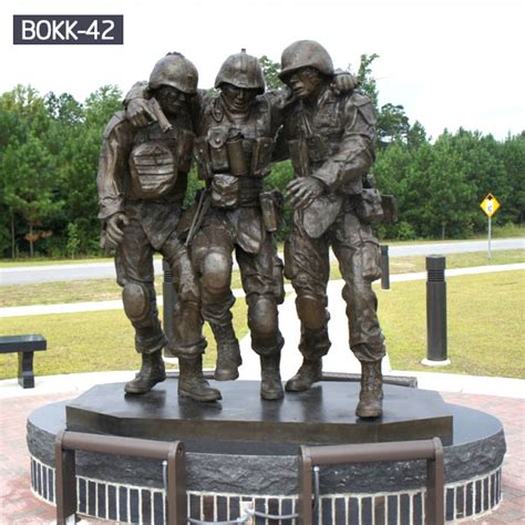 Outdoor Military Army Soliders Statue Monuments For Garden Lawn Deocr