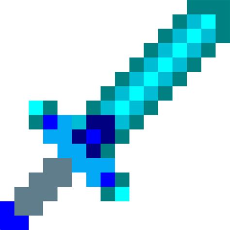 Minecraft Diamond Sword Png - Free Logo Image png image
