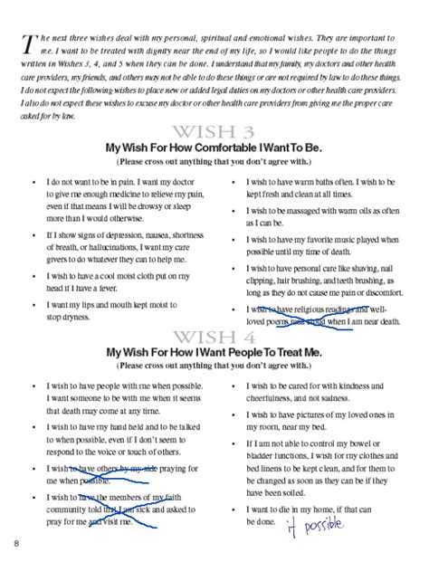 5 Wishes Pdf Free Printable