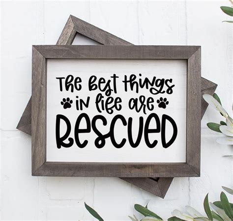 The Best Things In Life Are Rescued Svg Rescue Svg Dog Etsy Fun