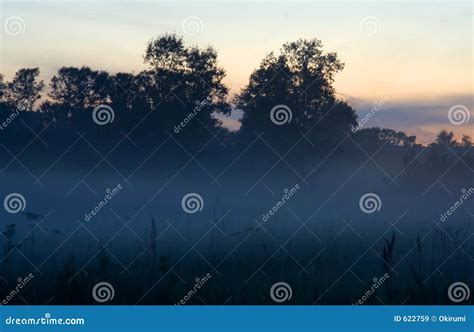 Evening Mist Stock Image Image Of Sundown Vapor Sunset 622759