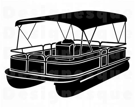 Pontoon Boat 5 SVG Pontoon Boat SVG Pontoon Boat Clipart | Etsy