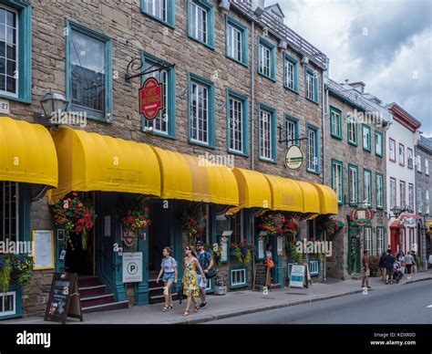 Cafe De Paris Rue Saint Louis Vieux Quebec Old Town Quebec City