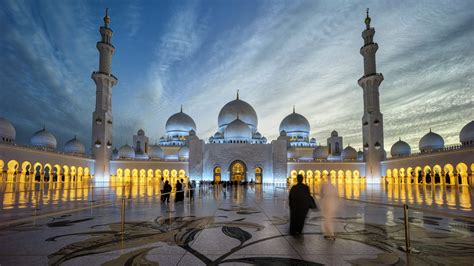 Sheikh Zayed Grand Mosque Centre Abu Dhabi Beautiful Photography In The