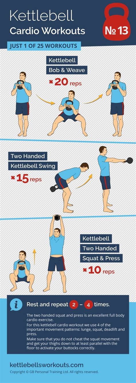 25 Kettlebell Cardio Workouts Circuits And Exercises Kettlebell