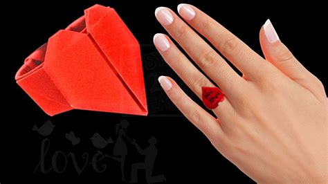 Origami Heart Ring Youtube