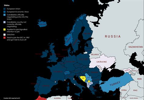 European Union, better membership map : MapPorn
