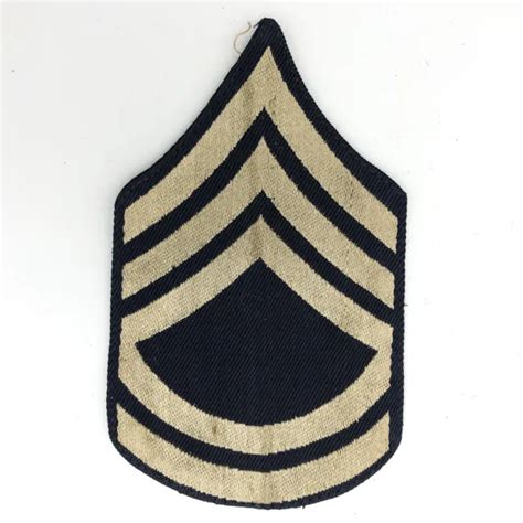 Us Army Sergeant 1st Class Chevrons Patch Ww2 Vintage Rank Stripes